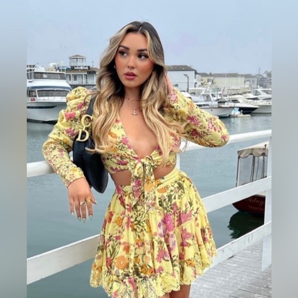 Hemant and Nandita pria floral crop top NWT - Picture 2 of 7